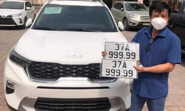 Người đàn ông Nghệ An bốc được biển xe 'ngũ quý 9' 