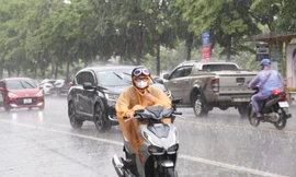 Mưa 'vàng' hạ nhiệt 'chảo lửa' thành Vinh