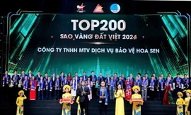 Công ty dịch vụ bảo vệ Hoa Sen nhận giải thưởng Sao Vàng đất Việt 2024