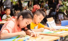 Hơn 400 họa sĩ nhí tham gia cuộc thi vẽ Sắc màu thiên nhiên