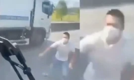 Nhóm người đuổi theo xe khách hàng chục cây số để chặn đầu, dùng đá ném vỡ kính 