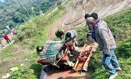 Máy cày bị lật, một người tử vong