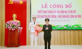 Phó Giám đốc Công an tỉnh Nghệ An được thăng cấp bậc hàm 