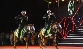 Mãn nhãn màn biểu diễn của Cảnh sát cơ động Kỵ binh Việt Nam