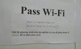 Thầy hiệu trưởng bắt học sinh giải toán đổi lấy mật khẩu Wi-Fi