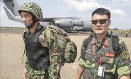 Ngày đầu tiên ở Bentiu của Bệnh viện Dã chiến cấp 2 số 1 Việt Nam