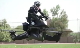 Ngán cảnh tắc đường, cảnh sát Dubai đi tuần bằng mô tô bay như phim