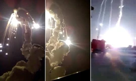 Tên lửa Nga phát nổ ngay sau khi rời bệ phóng