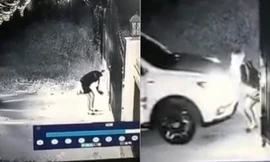 Nữ tài xế hì hục đẩy ô tô về đúng vị trí chỉ vì quên 1 thao tác