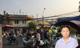 Tạm đình chỉ 1 phó BQL, tạm dừng hoạt động 2 tổ bốc xếp chợ Long Biên