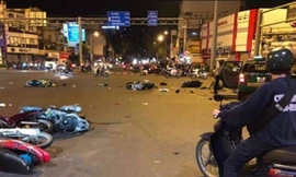 Cận cảnh hiện trường nữ tài xế BMW tông 6 người thương vong