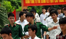 Thí sinh muốn thi vào trường khối quân sự phải sơ tuyển từ 1/3 đến 25/4