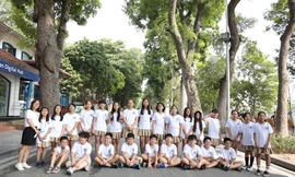 Bức tranh “Trái đất khóc” của học sinh trường Marie Curie