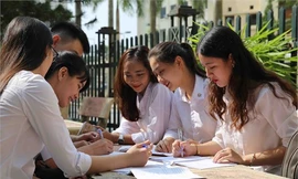 Sinh viên trường ĐH Công nghiệp Hà Nội. Ảnh: haui