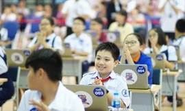 Học sinh hào hứng tham gia cuộc thi