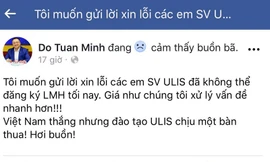 Thầy Đỗ Tuấn Minh đăng đàn xin lỗi sinh viên vì sự cố sập mạng cổng thông tin đăng ký môn học tối 24/11