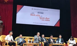 Ban giám hiệu trường ĐH Bách khoa Hà Nội đối thoại với sinh viên