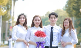 Sinh viên trường ĐH Lâm nghiệp. Ảnh VNUF