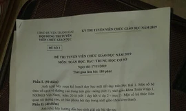 Giáo viên Hà Nội mất 3 giờ chờ đợi đề thi viên chức 