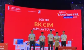 Máy lấy tơ sen giành giải nhất cuộc thi sáng tạo trẻ Bách khoa 2019