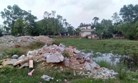 Khu đất mà các hộ dân cho rằng chính quyền đã cấp sai đối tượng