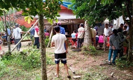 Ngôi nhà bà Ch. ở trước khi xảy ra vụ việc đau lòng