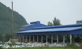 Nhà máy xử lý rác thải ở Hoăng Trường đang ngừng hoạt động