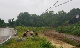 vị trí trước và sau khi bị đào, phá