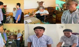 Các đối tượng bị bắt: Ảnh Công an Thanh Hóa cung cấp