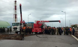 Sụt đường ở Thanh Hóa, hai người chết thương tâm