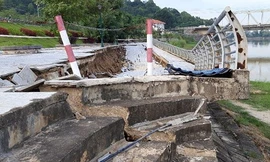 Hiện trường sạt lở