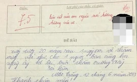 Dân mạng xôn xao bài văn 'ngoài sức tưởng tượng'