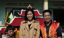 Hoa hậu Đỗ Thị Hà tham gia trải nghiệm trong "12 con giáp Tân Sửu 2021"