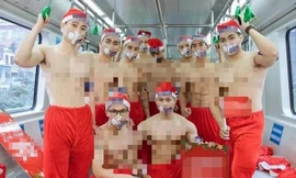 Thanh tra Sở Văn hóa và Thể thao Hà Nội vào cuộc làm rõ vi phạm của nhóm thanh niên cởi trần trên tàu điện.