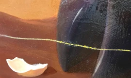 Tác phẩm bị xước trong quá trình vận chuyển