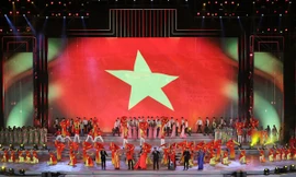 Hình ảnh tổng duyệt chương trình "Khát vọng-Toả sáng". Ảnh: Trần Huấn