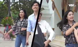 Hình ảnh nhí nhảnh của NSND Thu Hà trong hậu trường "Hướng dương ngược nắng". Video: VTV