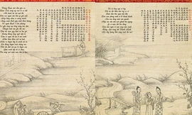 Bộ lịch đặc biệt có bản chép tay 'Truyện Kiều' của hoàng gia triều Nguyễn