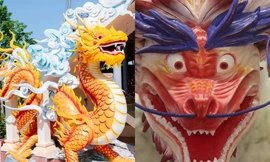 Ngắm linh vật Rồng Tết 2024: Chú rồng Quảng Trị hiện đang "hot" nhất