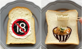Biến những lát bánh mì thành tác phẩm nghệ thuật, đẹp thế này ăn thì quá phí!