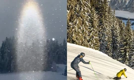 Giải mã hiện tượng cột sáng kỳ lạ, đẹp đến nghẹt thở ở Áo