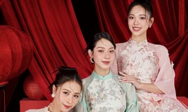 Ngắm các nàng hậu Việt khoe vẻ yêu kiều trong tà áo dài đón Tết Giáp Thìn