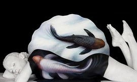 'Sốc' với... nghệ thuật vẽ trên cơ thể người