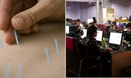 Trung Quốc: Đi châm cứu ở quán café, một người bị thủng phổi, suýt mất mạng