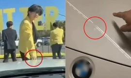 Người đi đường được một thành viên của BTS chạm vào xe ô tô, bất ngờ với sự việc sau đó