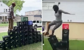 Thử thách thùng sữa trên mạng xã hội: Xem có thể buồn cười, nhưng làm theo rất nguy hiểm