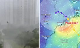 Video bão số 2 gây gió giật dữ dội 38 mét/giây khi đổ bộ đảo Hải Nam (Trung Quốc)