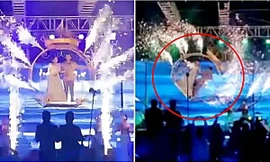 Trình diễn xích đu bay cao trong đám cưới, cô dâu chú rể Ấn Độ ngã nhào từ độ cao 4 mét