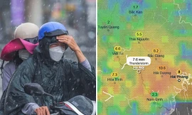 Sắp có gió Đông Bắc về khiến miền Bắc hết oi nóng, Hà Nội chuyển mát và mưa