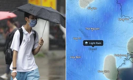 Miền Bắc sắp chuyển gió Bắc và giảm nhiệt, dự báo Hà Nội sẽ tăng mưa dông